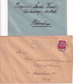 Coburg - Landpoststellen Sammlung (18 versch. Belege) aus 1935/1950