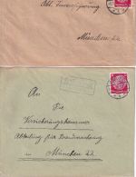 Coburg - Landpoststellen Sammlung (18 versch. Belege) aus 1935/1950