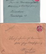 Coburg - Landpoststellen Sammlung (18 versch. Belege) aus 1935/1950