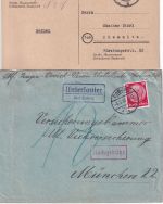 Coburg - Landpoststellen Sammlung (18 versch. Belege) aus 1935/1950