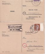 Hof (Saale) - Landpoststellen Sammlung (21 versch. Belege) aus 1932/1948