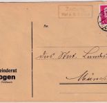 DR - Toepen Hof a.S. 2 Land Landpost-Ra2 Brief Isaar - München 1934