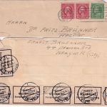 USA - New York 1937 Brief n. Hof - rs. Vershcluss Devisenkontrolle Hof