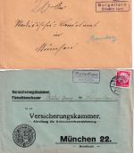 Schesslitz - Landpoststellen Sammlung (17 versch. Belege) aus 1931/1936