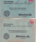 Schesslitz - Landpoststellen Sammlung (17 versch. Belege) aus 1931/1936