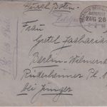 DR - Hagenow (Mecklb.) Wismar Bahnpost Zug 26 Feldpostbrief n. Berlin 1918