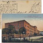 Belgien - Rheinlandbesetzung Feldpostkarte (AK Kaserne) Aachen La Panne 1921