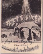 Bayern - Neuburg a.D. 1916 Weihnachtskarte/Feldpost Reservelazarett n. Augsburg