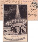 Bayern - Neuburg a.D. 1916 Weihnachtskarte/Feldpost Reservelazarett n. Augsburg