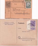 Schwabach - Landpoststellen Sammlung (33 versch. Belege) aus 1938/1961