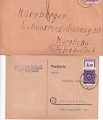 Schwabach - Landpoststellen Sammlung (33 versch. Belege) aus 1938/1961