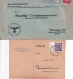 Schwabach - Landpoststellen Sammlung (33 versch. Belege) aus 1938/1961