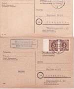 Schwabach - Landpoststellen Sammlung (33 versch. Belege) aus 1938/1961