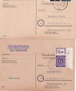 Schwabach - Landpoststellen Sammlung (33 versch. Belege) aus 1938/1961