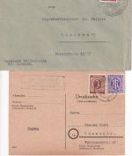 Schwabach - Landpoststellen Sammlung (33 versch. Belege) aus 1938/1961