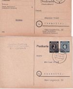 Schwabach - Landpoststellen Sammlung (33 versch. Belege) aus 1938/1961