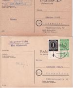 Schwabach - Landpoststellen Sammlung (33 versch. Belege) aus 1938/1961