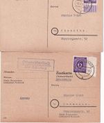 Schwabach - Landpoststellen Sammlung (33 versch. Belege) aus 1938/1961