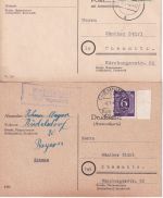 Schwabach - Landpoststellen Sammlung (33 versch. Belege) aus 1938/1961