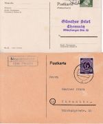 Feucht b. Nbg. - Landpoststellen Sammlung (8 versch. Belege) aus 1941/1948