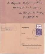 Feucht b. Nbg. - Landpoststellen Sammlung (8 versch. Belege) aus 1941/1948