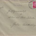 DR - Tennenlohe ü. Nürnberg Landpost-L2 Brief n. Berlin 1937