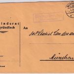 DR - Großgründlach Nürnberg Land Landpost-Ra2 Brief n. München 1931