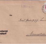 DR - Hüttendorf Nürnberg Land Landpost-Ra2 Dienstbrief n. München 1931