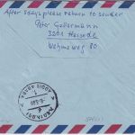 BRD - 2x20 Pfg 50 J. Luftpostverkehr/Ju 52 LH-Erstflug FFM - Addis Abeba 1969