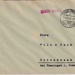 All.Bes. - Cadolzburg ü. Fürth 4.12.45 Gebühr bezahlt L1 Brief n. Grönenbach