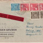 All.Bes. - Altenberg ü. Zirndorf Poststelle I Eilbrief n. Erding 1947 mit Inhalt