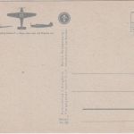 DR - Me 108 Taifun farb. AK (Lehrpostkarte f. Flugzeugerkennung) ca. 1938