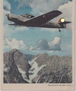 DR - Me 108 Taifun farb. AK (Lehrpostkarte f. Flugzeugerkennung) ca. 1938