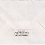 BRD/Postkrieg - 80 Pfg. Reichstag ex Block Brief Stuttgart - Sassnitz/DDR 1986