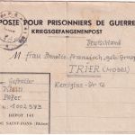 Frankreich - PDG Depot 141 (Sint Fons) Kriegsgefangenenbrief n. Trier 18.10.45