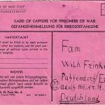 USA - Gefangenenmeldung/Kriegsgefangenenkarte n. Pfaffendorf 16.9.44