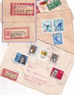 DDR - Schönewalde ü. Herzberg/Falkenberg 3 Einschreibebriefe 1964/68