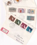 BRD - Emsdetten 1975/76 3 FDC (Eilboten, 2x Einschreiben)