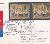 Malta - Lufthansa Erstflug Bogota Lima Zuleitungspost 1978