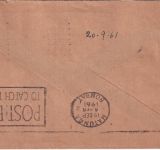 England - 3 P. Elisabeth Brief n. INDIEN Manchester - Matunga/Bombay 1961