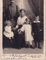 Bayern - Holzkirchen 1916 Feldpostkarte/priv. Foto-AK (Familie/Soldat) ins Feld