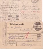 Württemberg - Münsingen-Übungsplatz/Cannstatt 2 Feldpostkarten 1916/17
