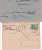 Bamberg - Landpoststellen Sammlung (18 versch. Belege) aus 1930/1963