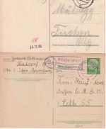 Bamberg - Landpoststellen Sammlung (18 versch. Belege) aus 1930/1963