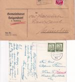 Bamberg - Landpoststellen Sammlung (18 versch. Belege) aus 1930/1963