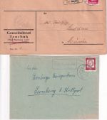 Bamberg - Landpoststellen Sammlung (18 versch. Belege) aus 1930/1963