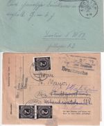 Kronach - Landpoststellen Sammlung (13 versch. Belege) aus 1935/1959