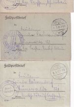 DR - 19 Feldpostbriefe 13.9.16/7.4.18 Feldlazarett n. Cunewalde