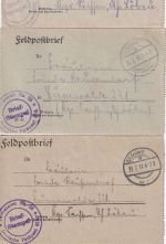 DR - 19 Feldpostbriefe 13.9.16/7.4.18 Feldlazarett n. Cunewalde