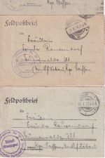 DR - 19 Feldpostbriefe 13.9.16/7.4.18 Feldlazarett n. Cunewalde